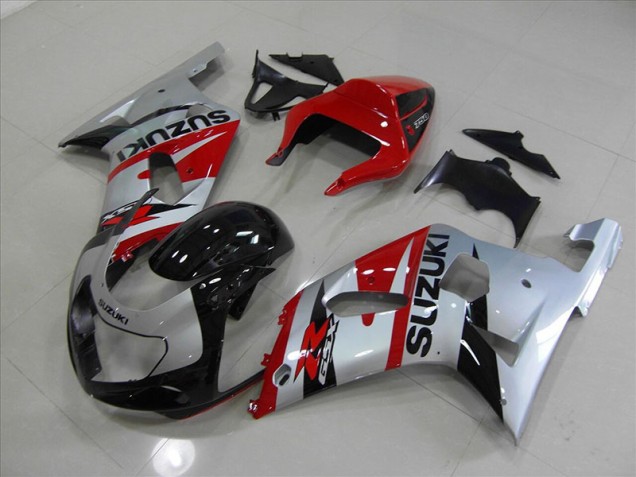 2001-2003 Black Red Suzuki GSXR750 Moto Fairings UK