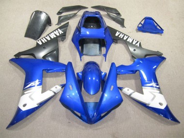 2002-2003 Blue White Yamaha YZF R1 Bike Fairing Kit UK