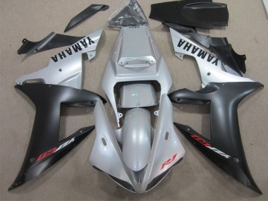 2002-2003 Silver Black Yamaha YZF R1 Motorcycle Replacement Fairings UK