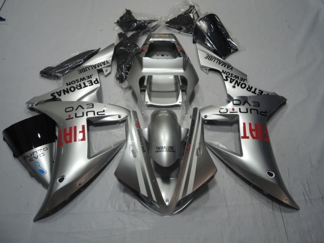 2002-2003 Silver Fiat Yamaha YZF R1 Replacement Fairings UK