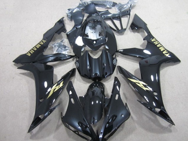 2004-2006 Black White Gold Decal Yamaha YZF R1 Motorcycle Fairing Kit UK