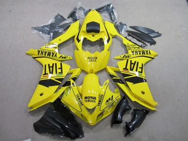 2007-2008 Yellow Black Motul Fiat Yamaha YZF R1 Motorcycle Fairing UK